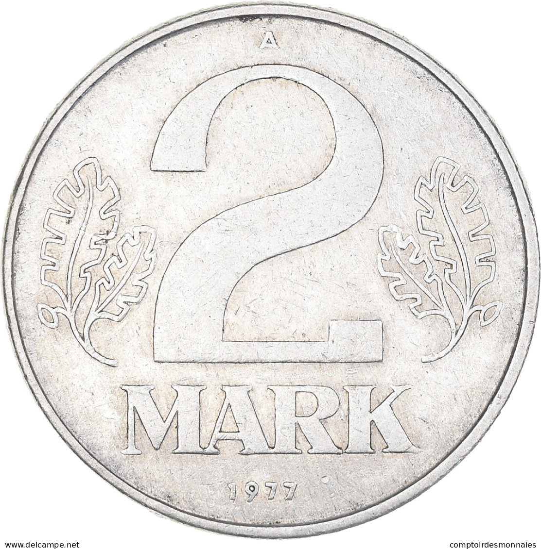 Monnaie, République Démocratique Allemande, 2 Mark, 1977, Berlin, TB+ - 2 Marcos