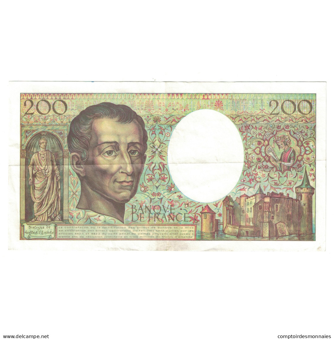France, 200 Francs, Montesquieu, 1994, P.164657814, TTB, Fayette:70/2.01 - 200 F 1981-1994 ''Montesquieu''
