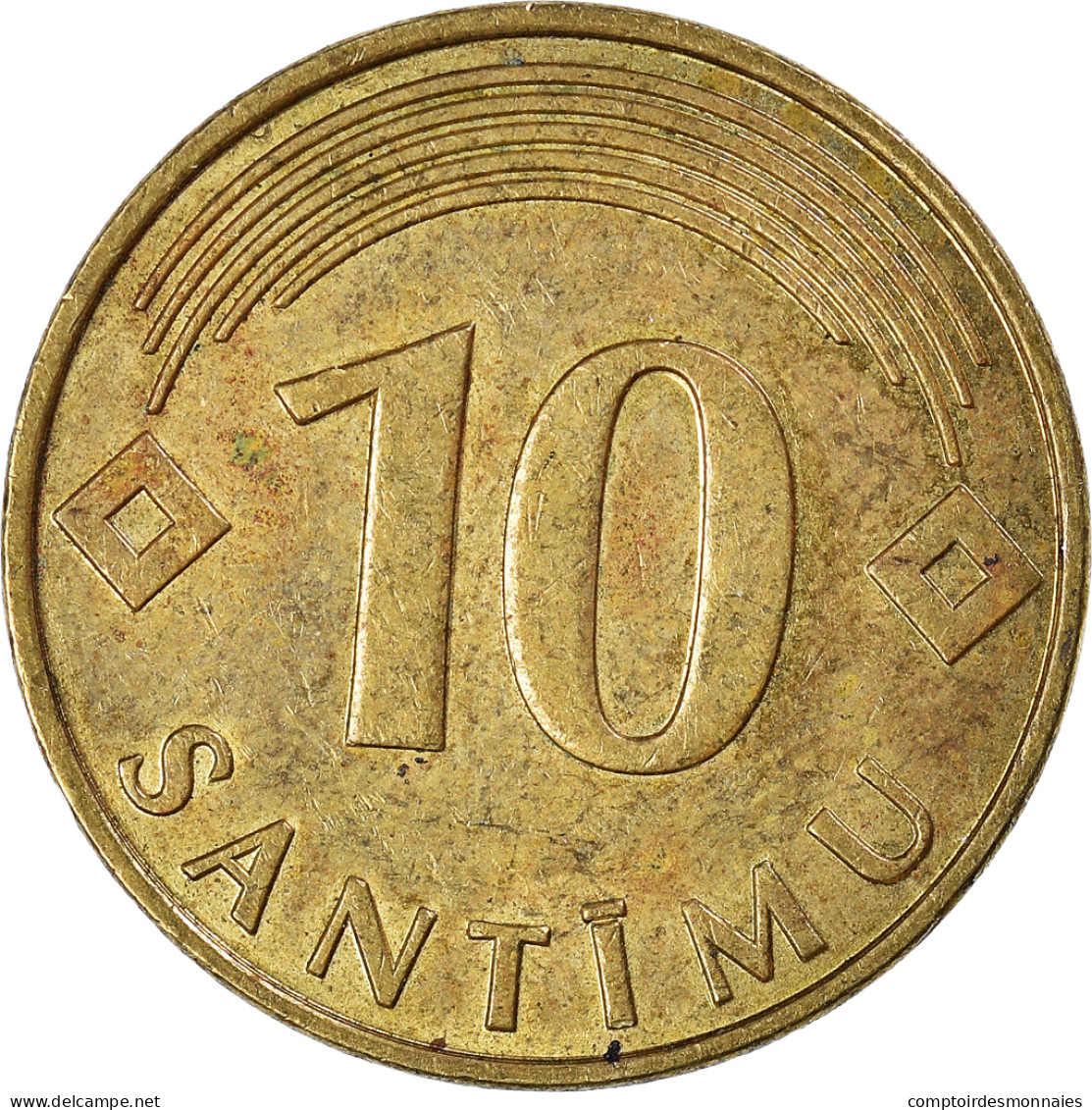 Monnaie, Lettonie, 10 Santimu, 2008 - Lettonie