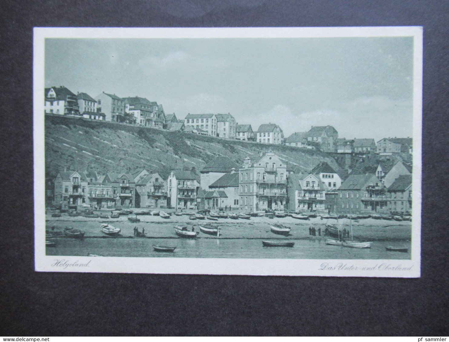 Foto AK 1940er Jahre Helgoland Das Unter Und Oberland Verlag A.B. Kauffmann Inh. A. Zerner, Helgoland Eigene Aufnahmen - Helgoland