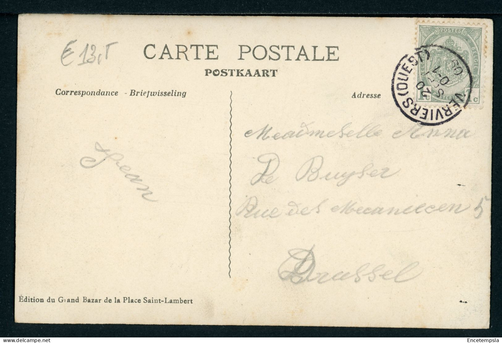 CPA - Carte Postale - Belgique - Verviers - L'Hôtel De Ville - 1909 (CP23066) - Verviers