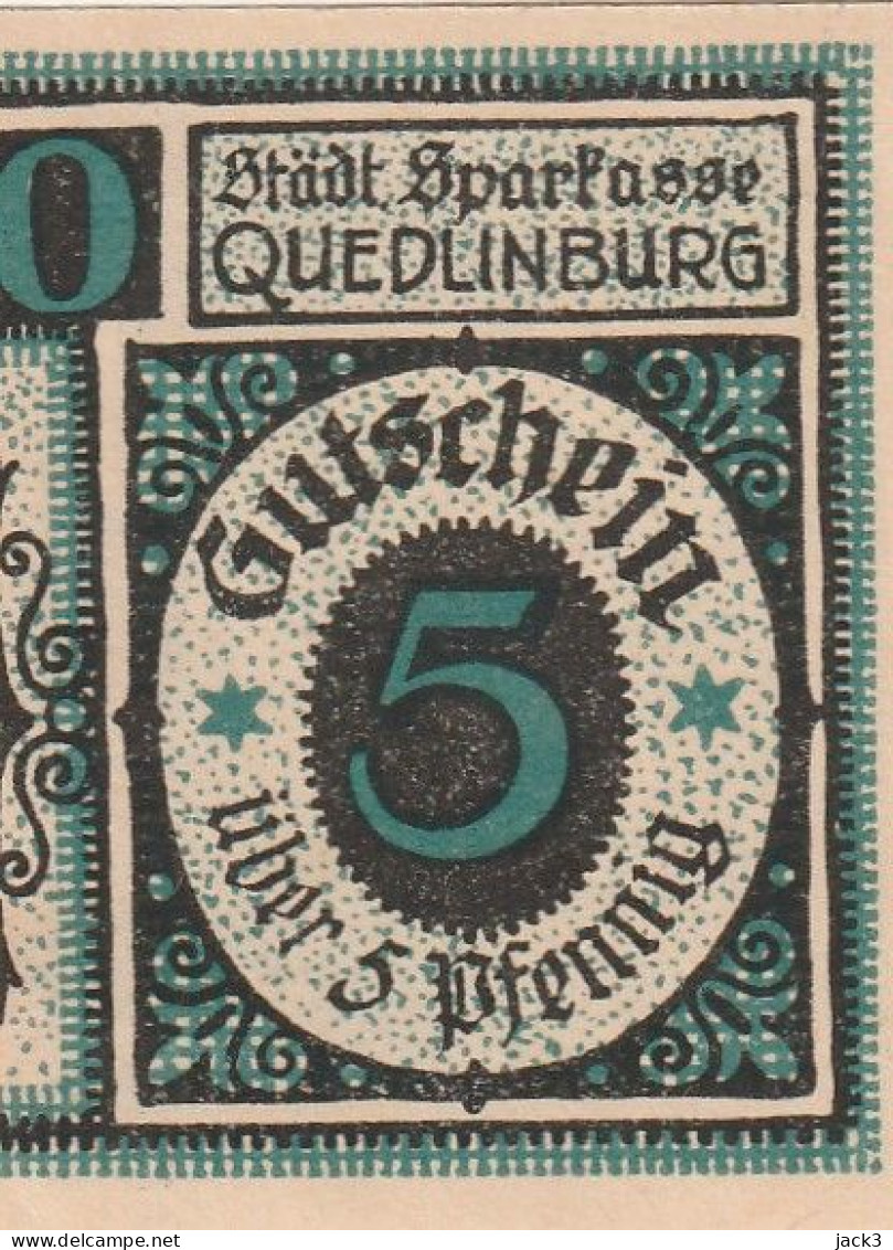 BANCONOTA - Germania 5pf 1921 Benneckenstein - Ohne Zuordnung
