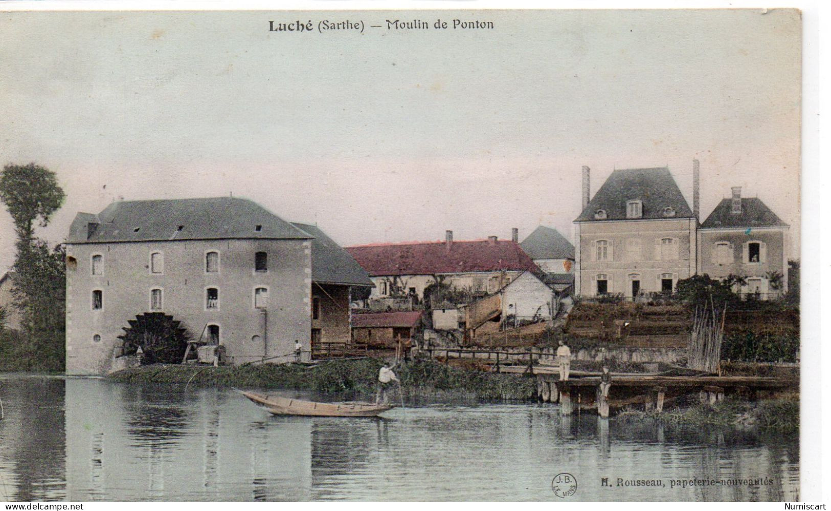 Luché-Pringé Animée Moulin De Ponton Moulin à Eau - Luche Pringe