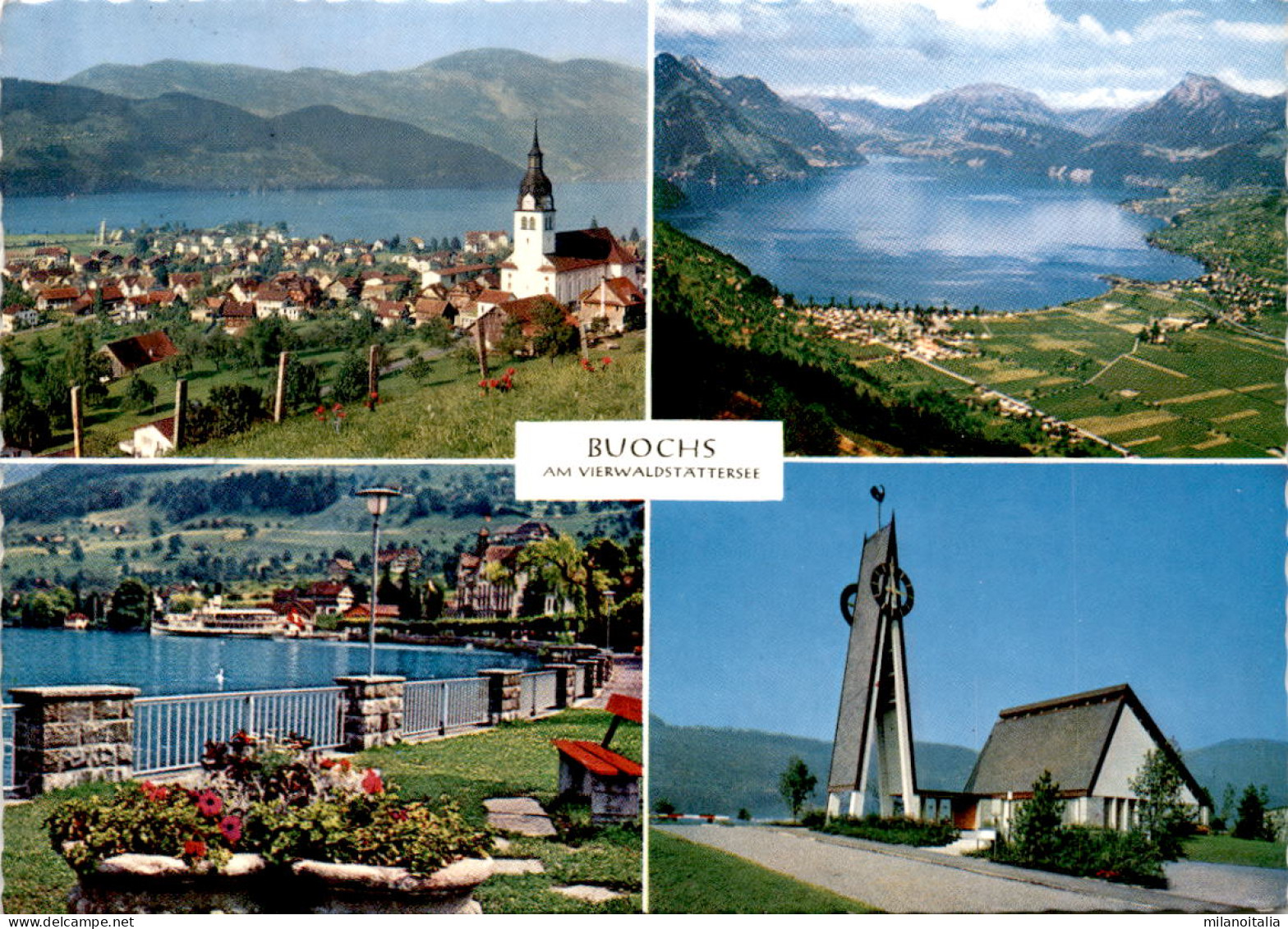 Buochs Am Vierwaldstättersee - 4 Bilder (6385) * 25. 7. 1970 - Buochs