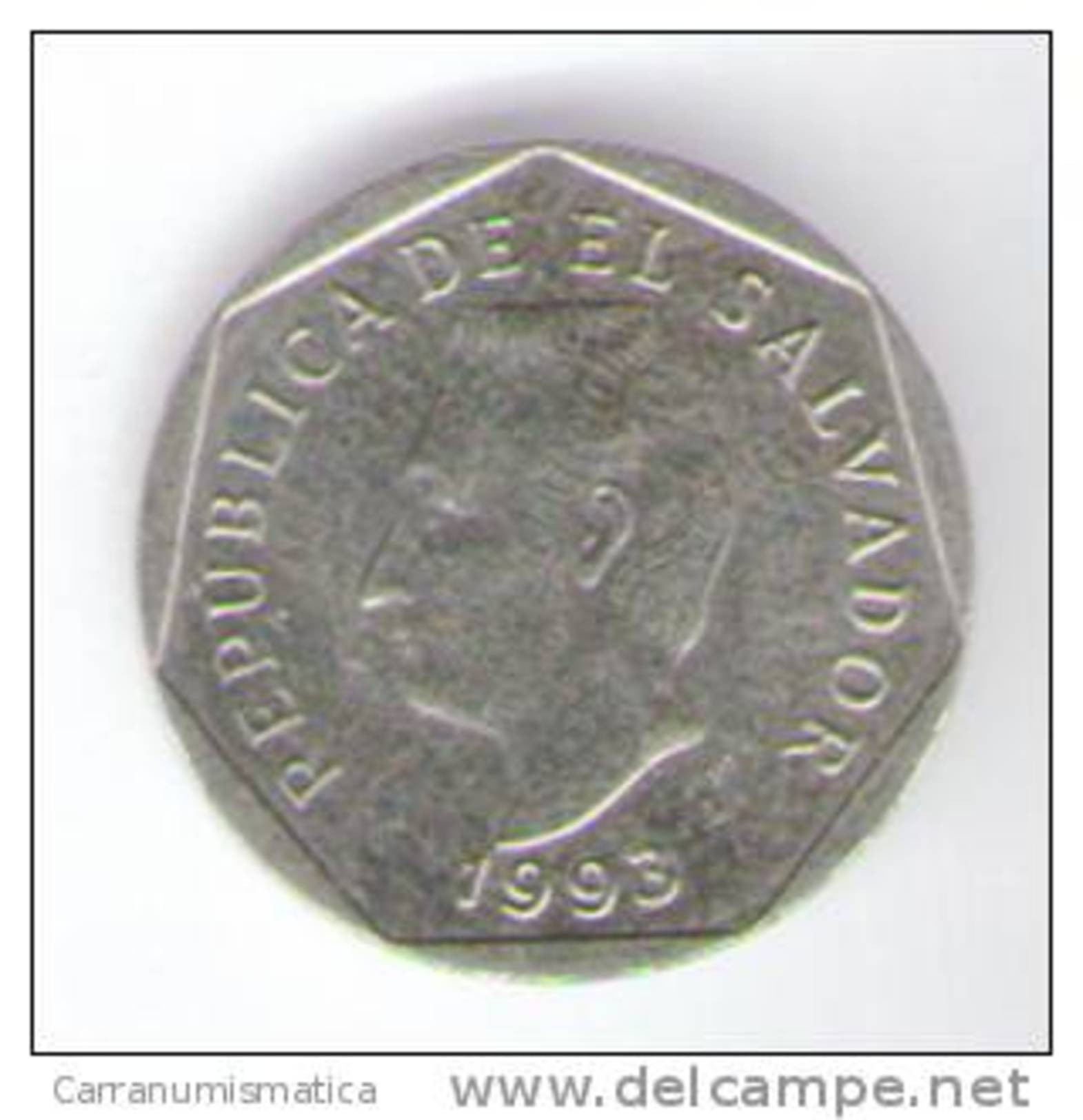 EL SALVADOR 5 CENTAVOS 1993 - El Salvador