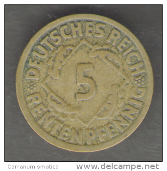 GERMANIA 5 RENTENPFENNIG 1924 - 5 Rentenpfennig & 5 Reichspfennig