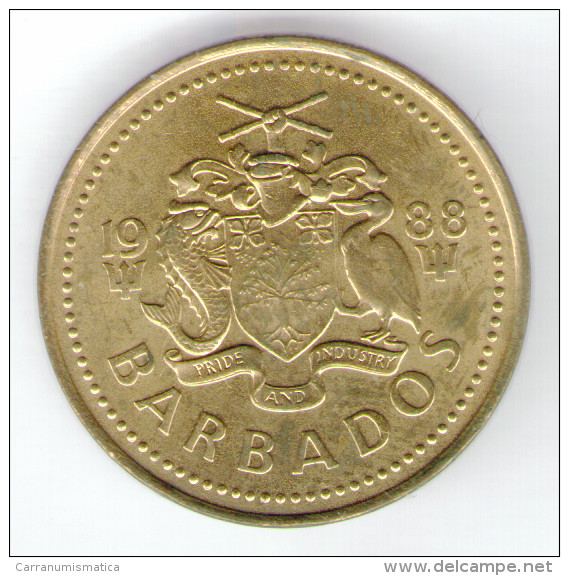 BARBADOS 5 CENTS 1988 - Barbados (Barbuda)