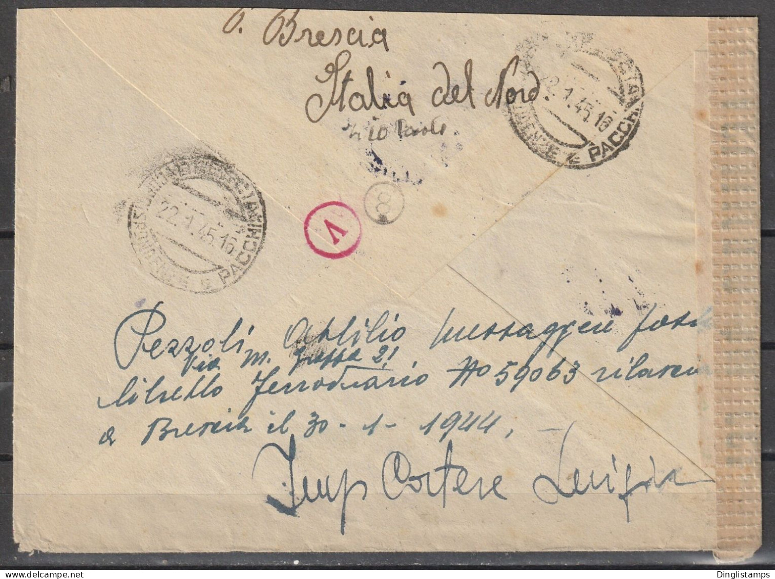 ITALY 1945 - Express Letter Censored Mail - Exprespost