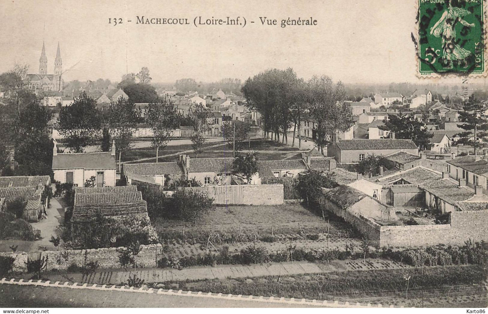 Machecoul * 1908 * Vue Générale * Un Quartier Du Village - Machecoul