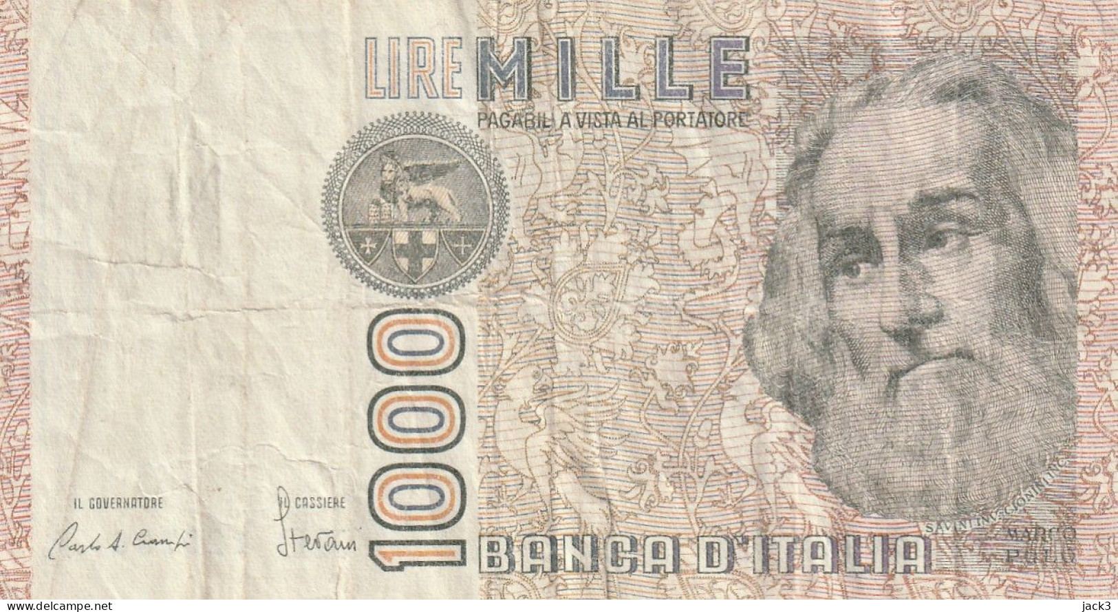 ITALIA REP. Banconota - 1000 LIRE "MARCO POLO" - 1000 Lire