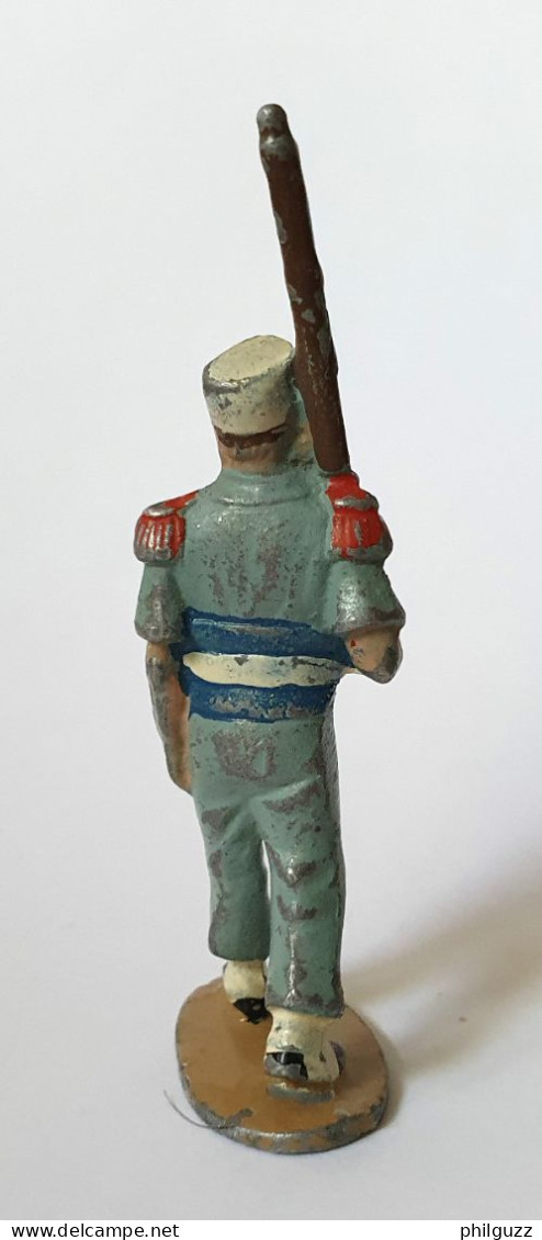 FIGURINE QUIRALU LEGION LEGIONNAIRE AU DEFILE Tenue Bleue Pétrole - ALUMINIUM - Quiralu