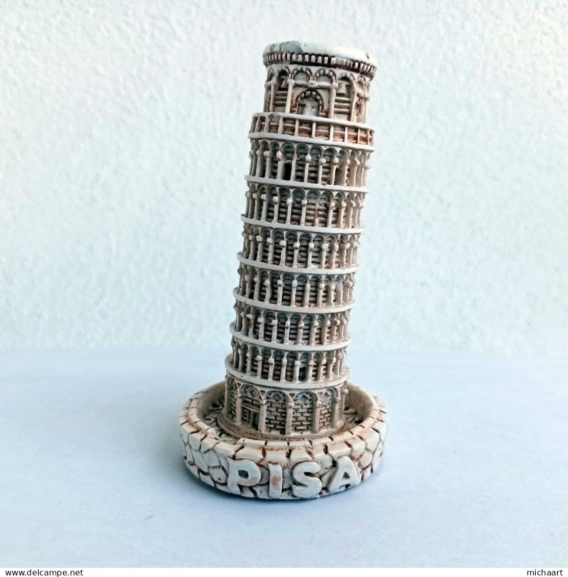 Miniature Pisa Tower & Trevi Fountain Model Figurine Italy Travel Souvenir 04191 - Plâtre