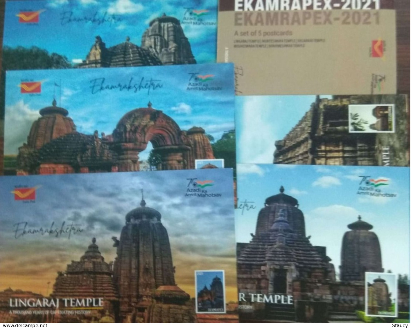 INDIA ODISHA 2021 Ekamrapex'2021 A Set Of 5 PICTURE POST CARD (LIMITED ISSUE) As Per Scan - Induismo