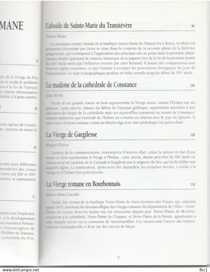 Revue D'Auvergne N°542 - La Vierge à L'époque Romane - Culte Et Représentations (1998) - Auvergne