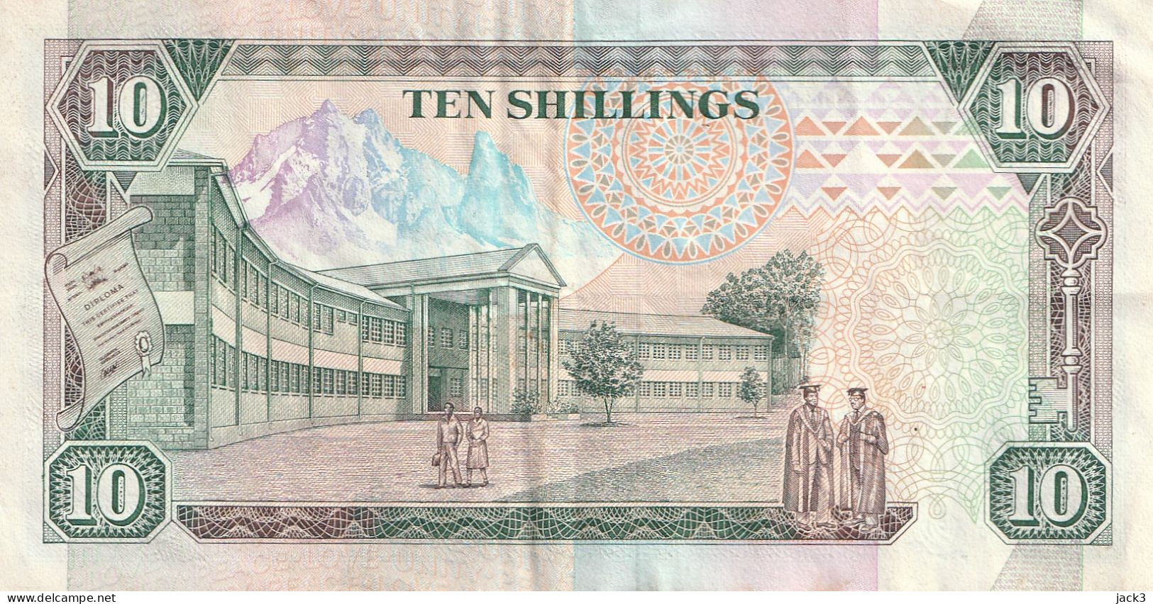 Kenya, 10 Scellini Centrale Bank Of Kenya Banconote - Kenya