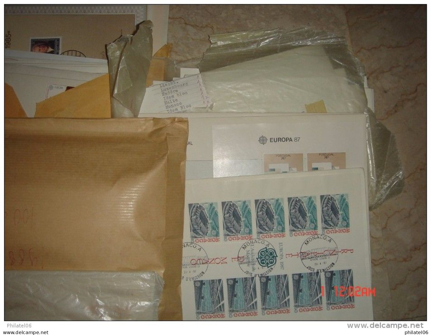 SUPERBE LOT D'ENVELOPPES 1er JOUR EUROPA (700 LETTRES) VALEUR D'ACHAT:1200 EUROS VOIR DESCRIPTIF - Collections