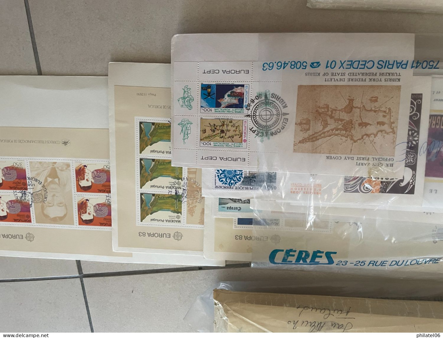 SUPERBE LOT D'ENVELOPPES 1er JOUR EUROPA (700 LETTRES) VALEUR D'ACHAT:1200 EUROS VOIR DESCRIPTIF