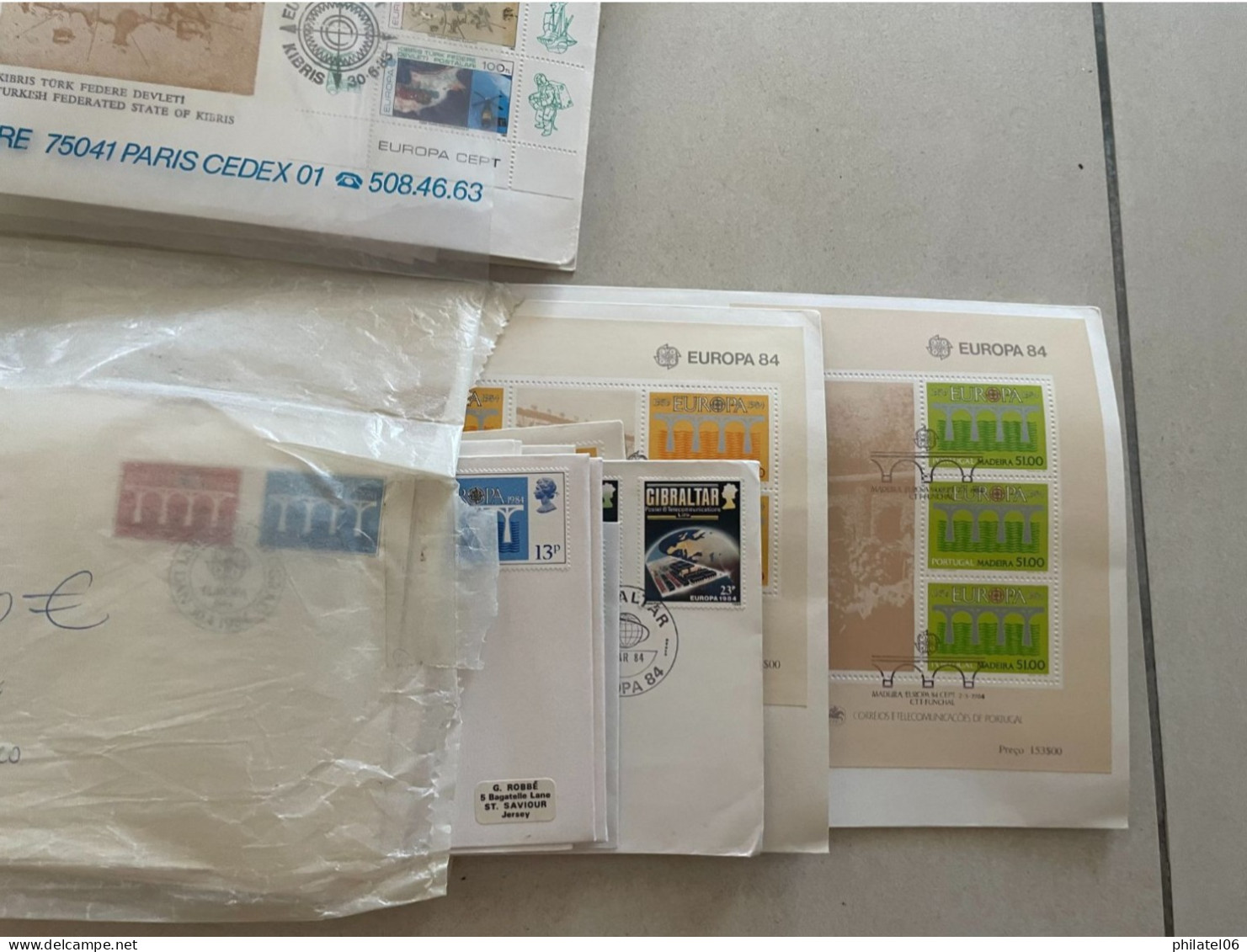 SUPERBE LOT D'ENVELOPPES 1er JOUR EUROPA (700 LETTRES) VALEUR D'ACHAT:1200 EUROS VOIR DESCRIPTIF