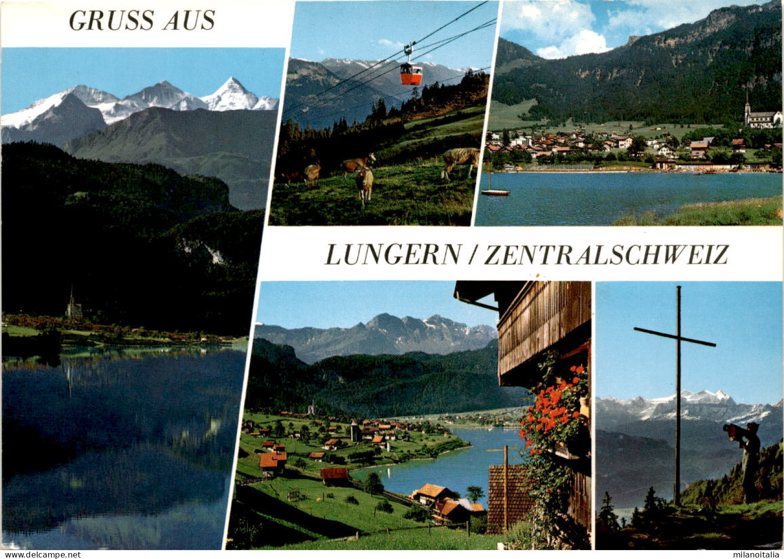 Gruss Aus Lungern / Zentralschweiz - 5 Bilder (327) * 1970 - Lungern