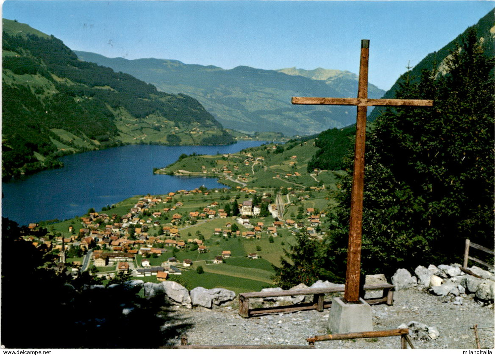 Kurort Lungern - Blick Vom Bergkreuz (348) * 24. 9. 1986 - Lungern