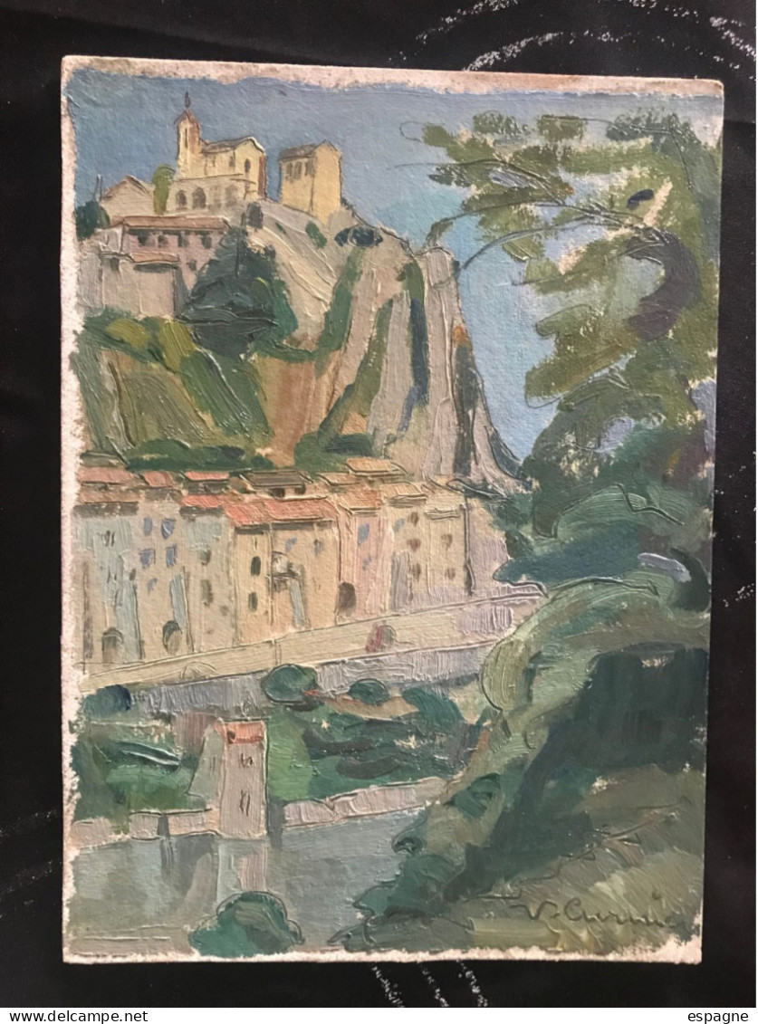 Sisteron Par Venance Curnier Avant La 2e Guerre Mondiale - Acrylic Resins