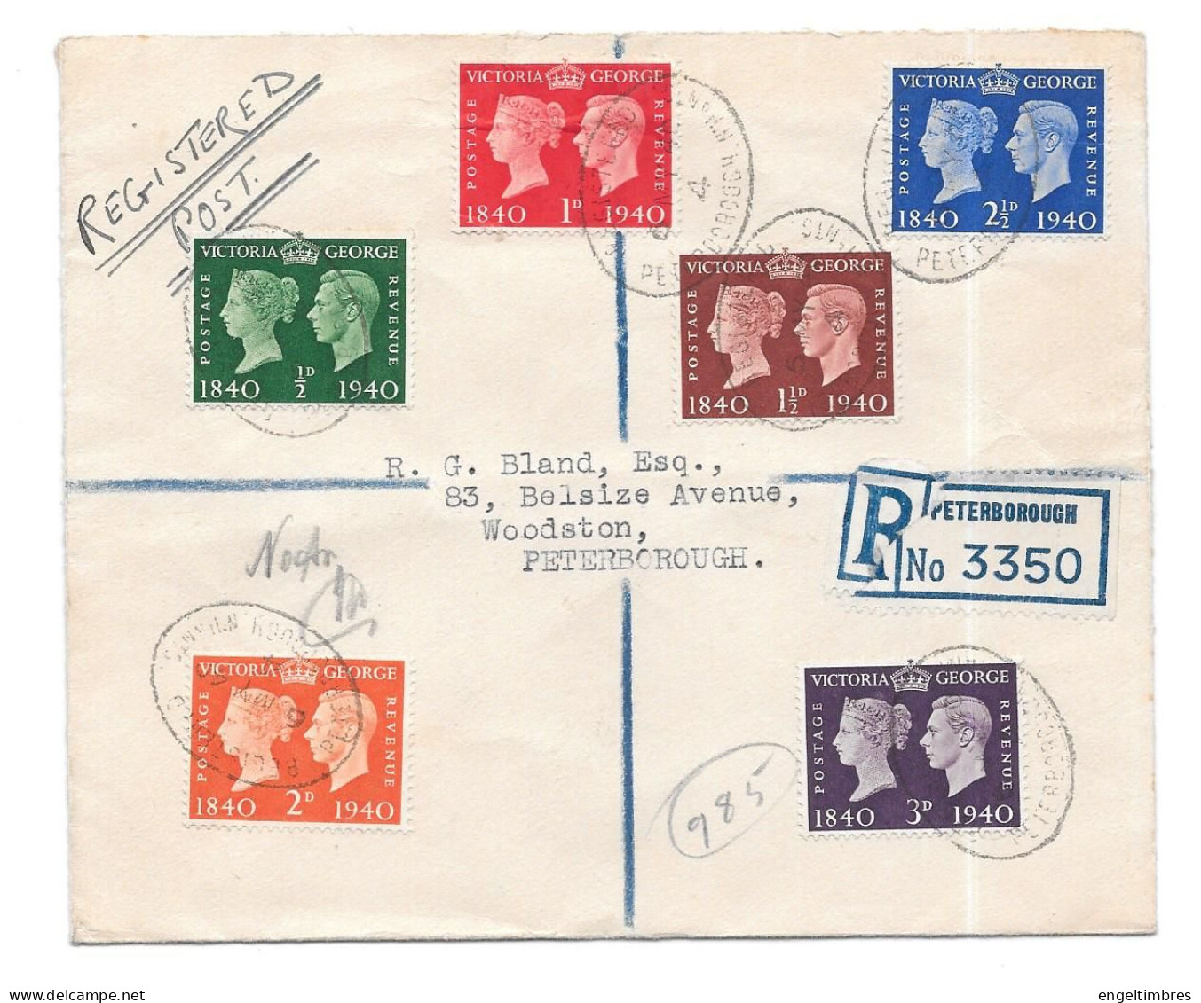 Gb 1940 CENTENARY Of Adhesive Postage Stamps - FIRST DAY COVER - See Notes & Scans - Neufs