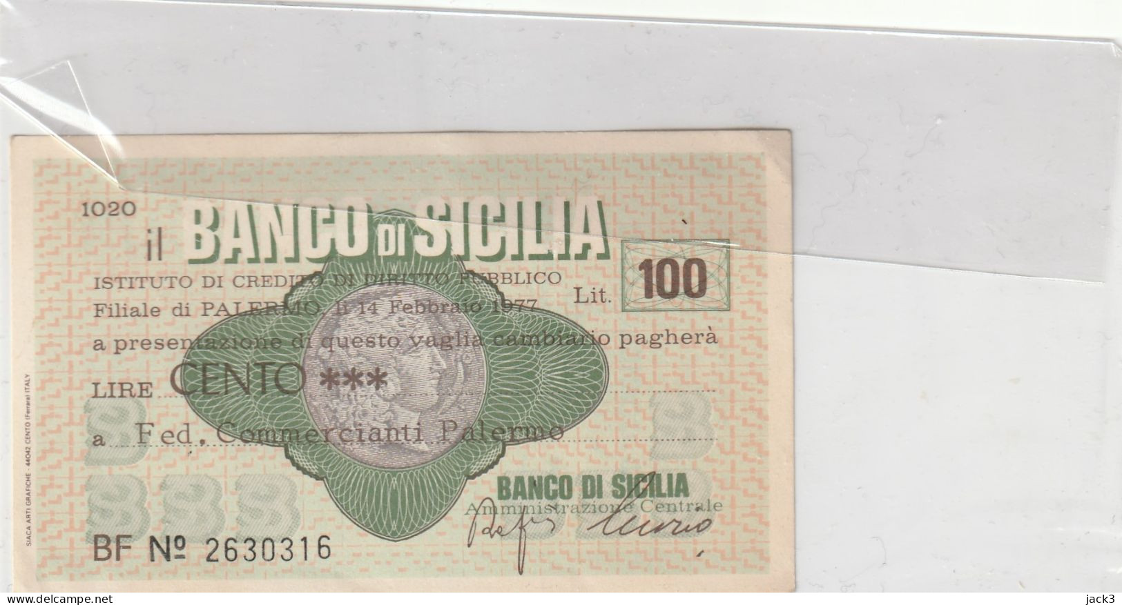 BANCONOTA - MINI ASSEGNO £100 - Other & Unclassified