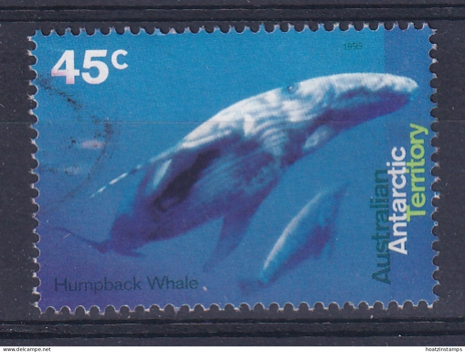 AAT (Australia): 1995   Whales And Dolphins  SG108   45c    Used - Gebruikt