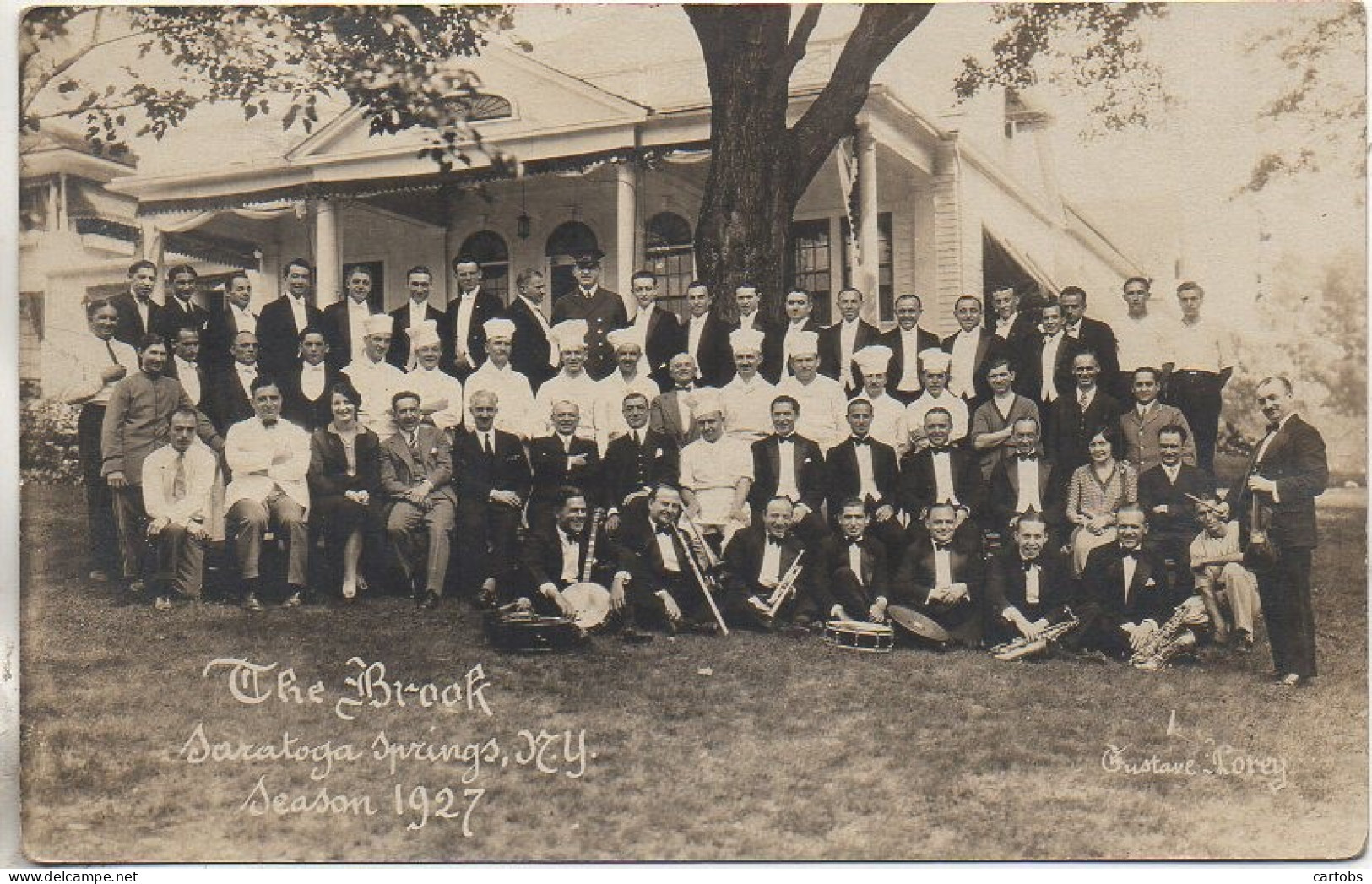 Etats-Unis  SARATOGA-SPRINGS - The Broock - Season 1927  (carte Photo) - Saratoga Springs