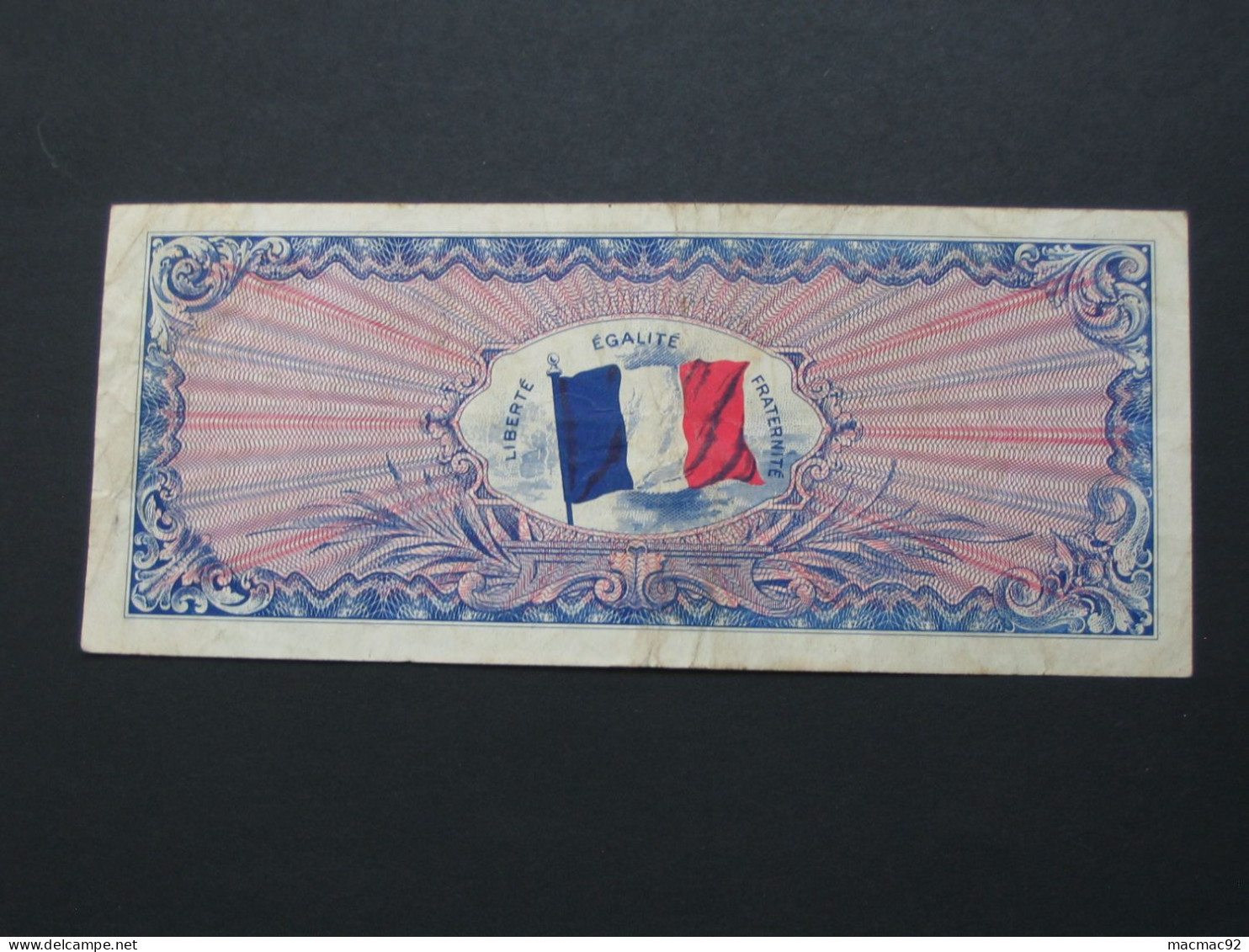 ASSEZ RARE Billet De Débarquement - 50 Francs DRAPEAU FRANCE 1944 - Sans Série    **** EN ACHAT IMMEDIAT **** - 1944 Flag/France