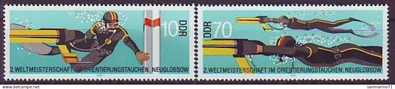 GERMANY DDR 2961-2962,unused - Tauchen