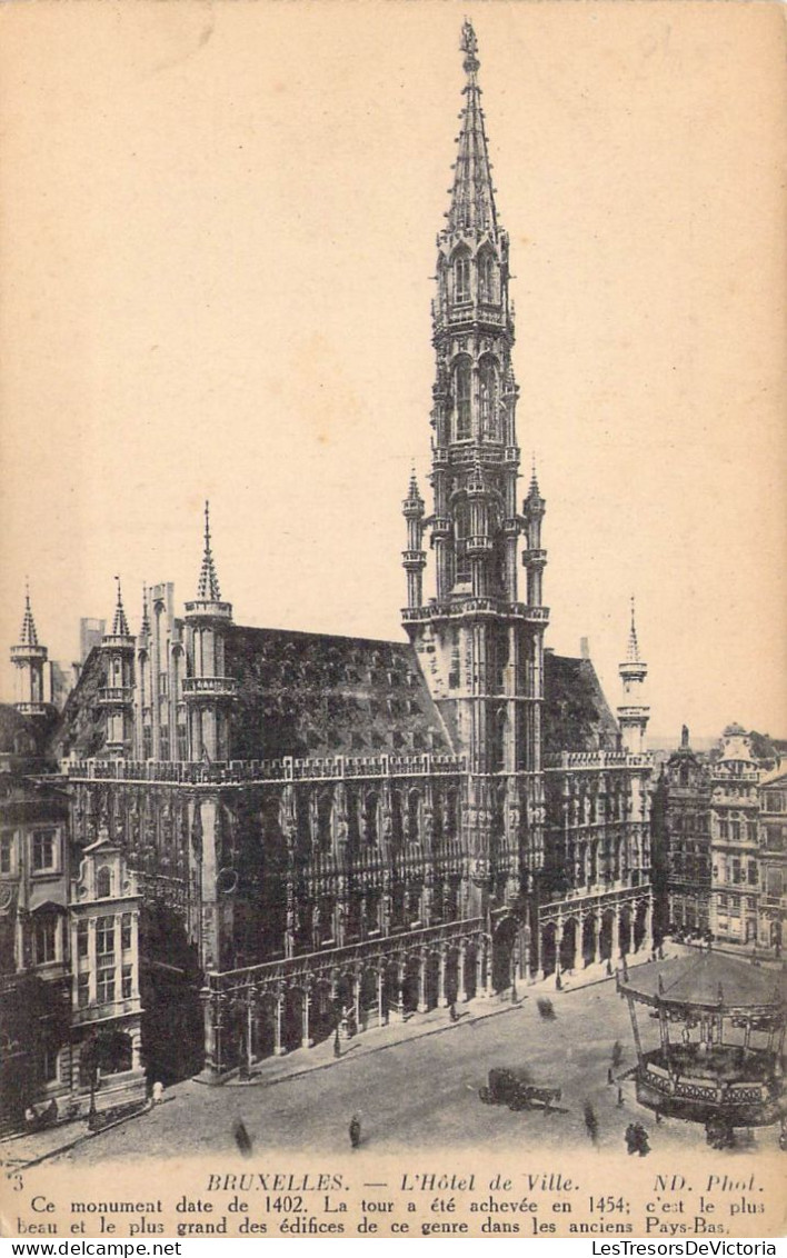 BELGIQUE - Bruxelles - L'Hôtel De Ville - Carte Postale Ancienne - Monuments, édifices