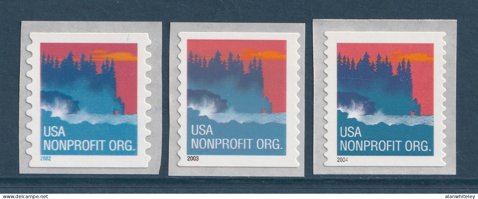 UNITED STATES 2002 Non-Profit Organisation S/ßADH: Set Of 3 Coil Stamps UM/MNH - Coils & Coil Singles