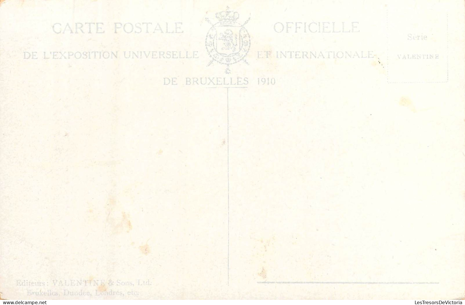 BELGIQUE - Bruxelles - Expositions De Bruxelles 1910 - Section Italienne - Carte Postale Ancienne - Universal Exhibitions