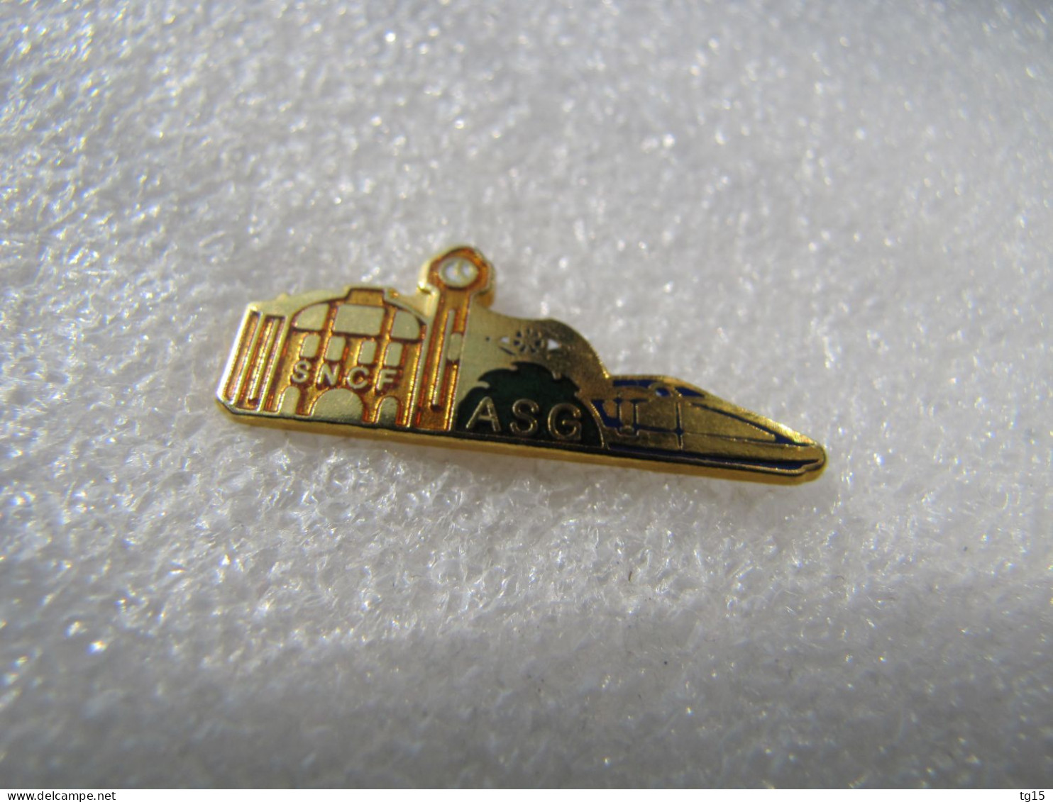 PIN'S    TGV   ASG   SNCF  Email Grand Feu  HORLOGE  MONTRE - TGV