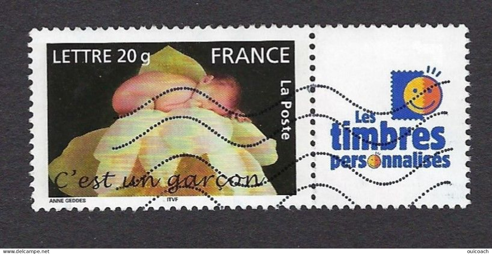 C'est Un Garçon 3805 Personnalisé - Used Stamps