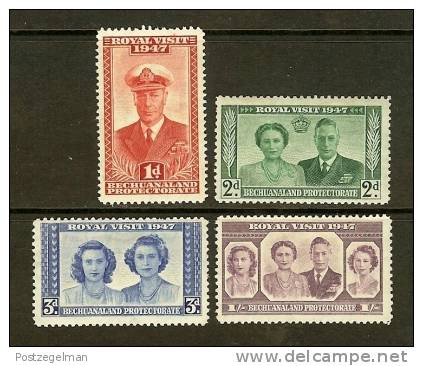 BECHUANALAND 1947 Hinged Stamp(s) Royal Visit 118-121 - 1885-1964 Bechuanaland Protectorate
