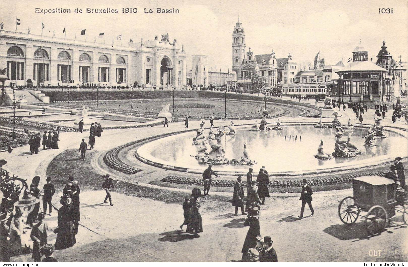 BELGIQUE - Bruxelles - Exposition De Bruxelles 1910 - Le Bassin - Carte Postale Ancienne - Mostre Universali