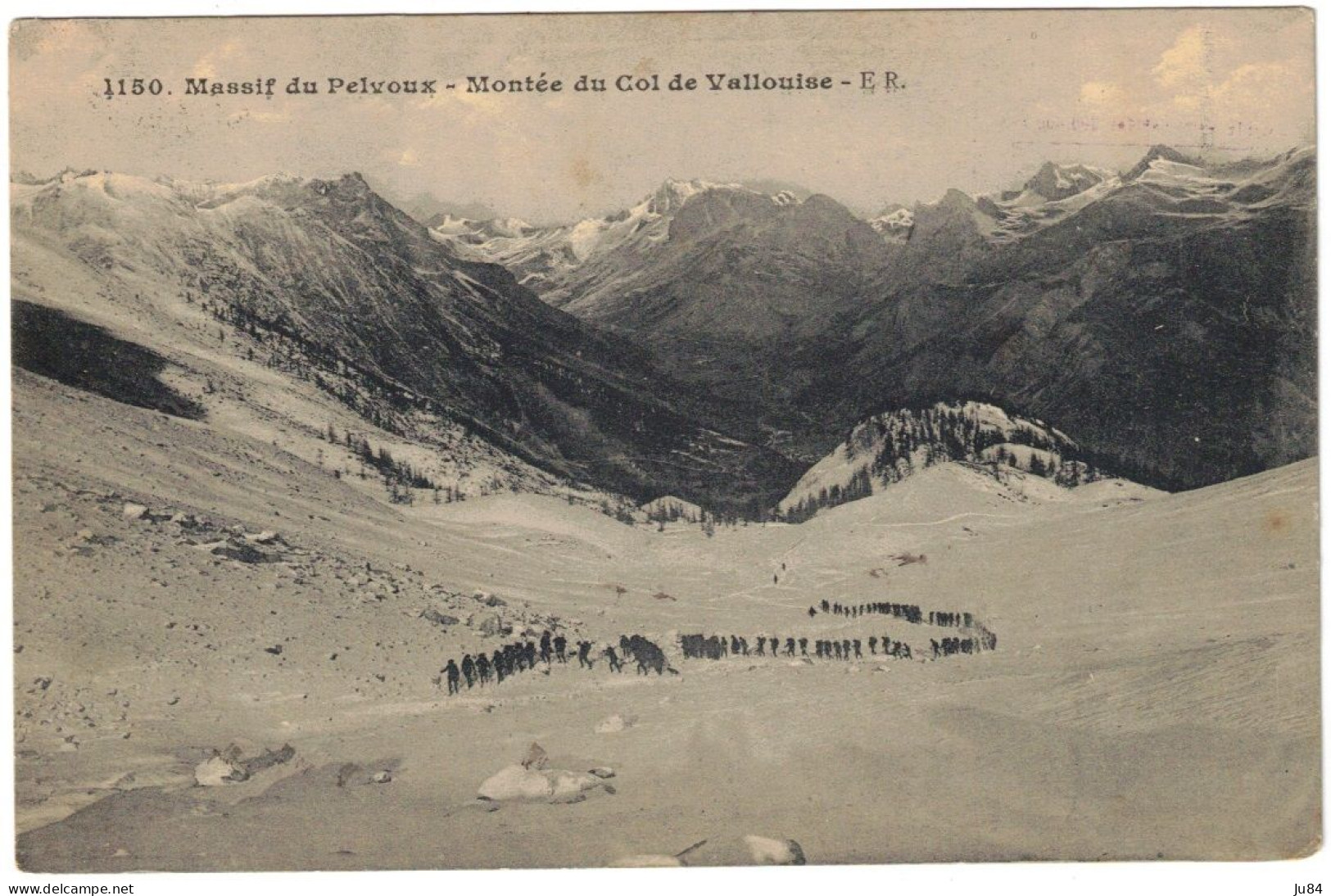 Hautes Alpes - L'Argentière La Besse - Massif Du Pelvoux - Montée Du Col De Vallouise - 114e Territorial - FM - 1915 - L'Argentiere La Besse