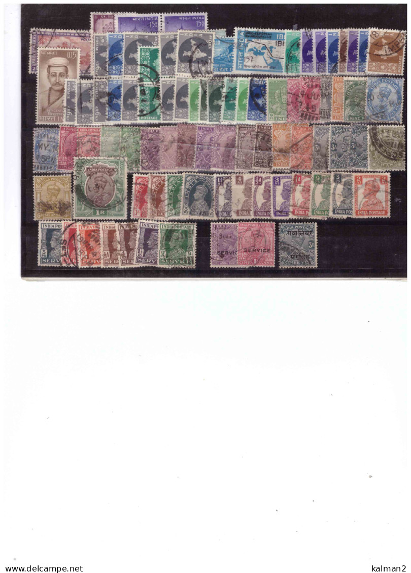 H15   /  INDIA   -  LOTTO USATI - Collections, Lots & Series