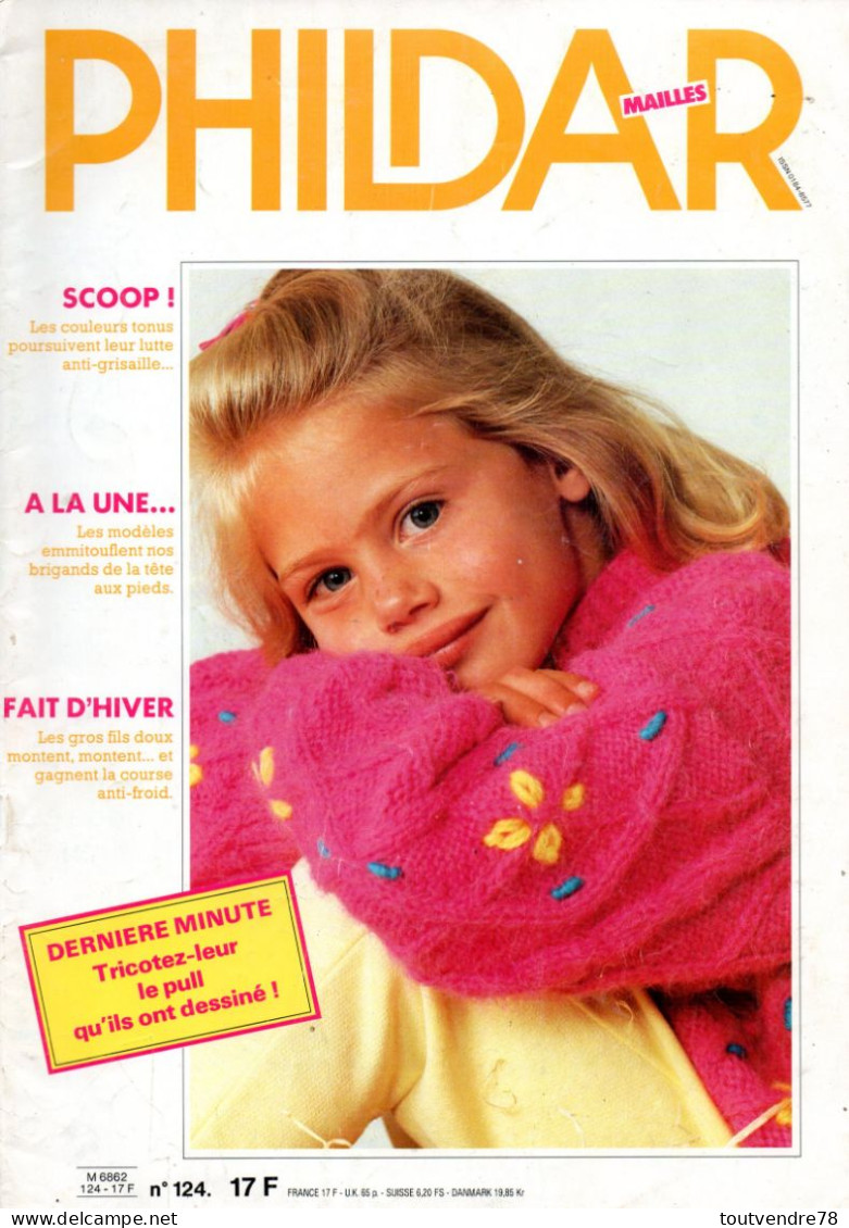 Tricot : PHILDAR Mailles N°124 Enfants De 1985 - Wolle