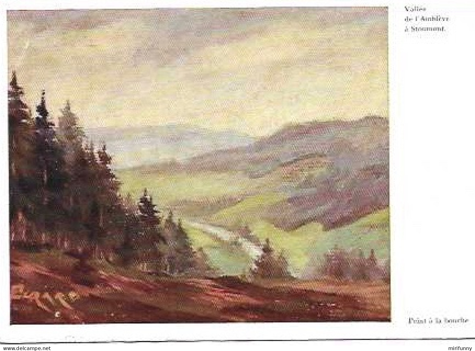 LIEGE/STOUMONT/VALLEE DE L AMBLEVE/D APRES UN TABLEAU PEINT PAR ED. PIRARD - Stoumont