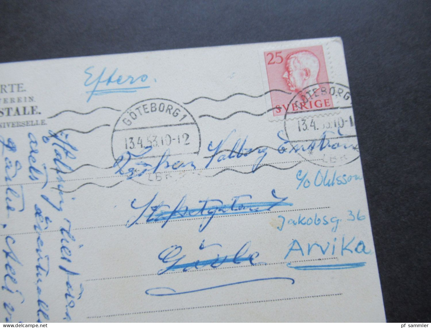 AK Um 1910 Helgoland Strandpartie Mit Konversationshaus Verwendet 1953 In Schweden!! - Helgoland