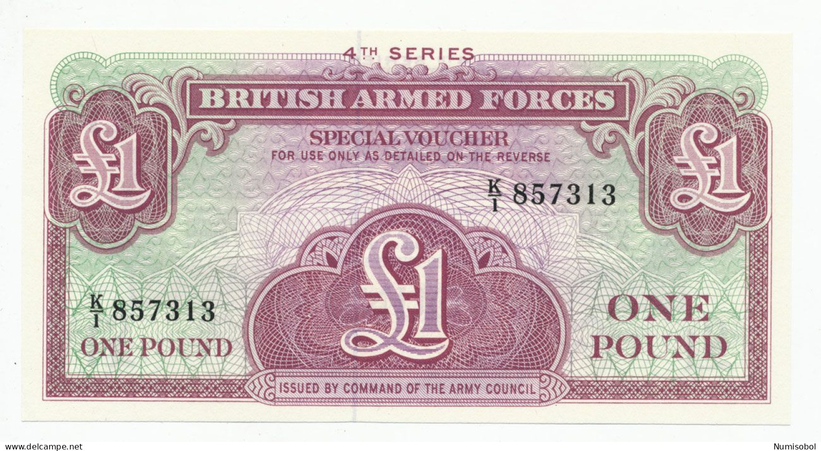 GREAT BRITAIN - 1 Pound (ND) British Armed Forces. PM36, UNC (GB015) - British Armed Forces & Special Vouchers