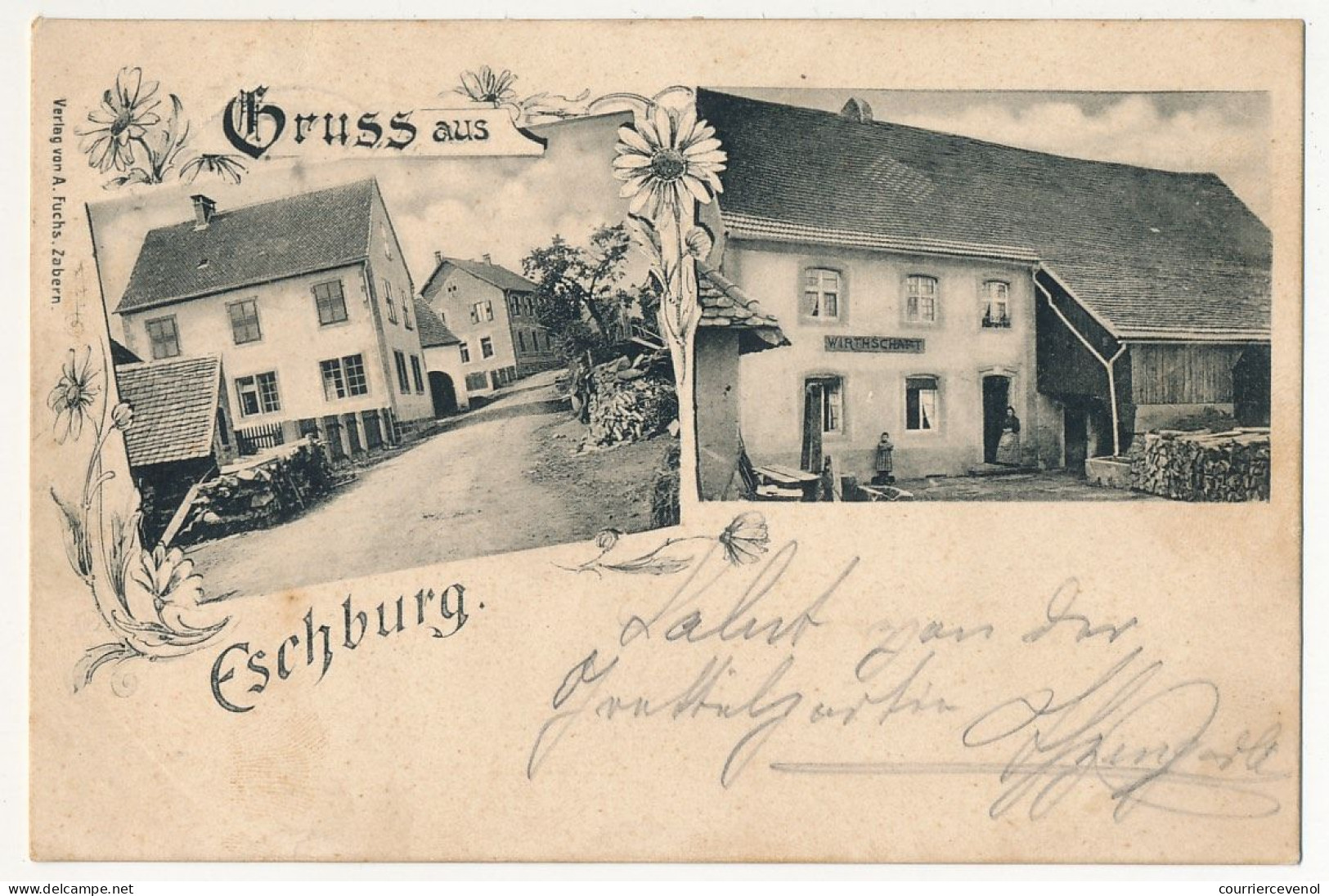 CPA - ESCHBOURG (Bas-Rhin) - Gruss Aux Eschburg - Sonstige & Ohne Zuordnung