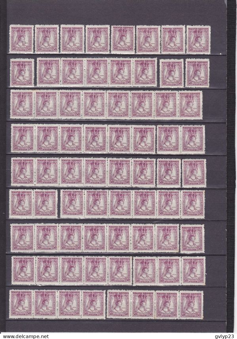 UN LOT DE 104 TIMBRES NEUF **  YVERT ET TELLIER N° 192/197 1918 - Full Sheets & Multiples