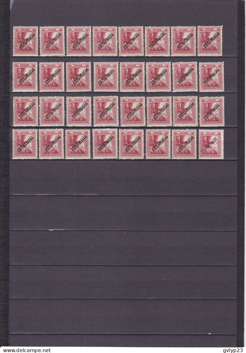 UN LOT DE 104 TIMBRES NEUF **  YVERT ET TELLIER N° 192/197 1918 - Fogli Completi