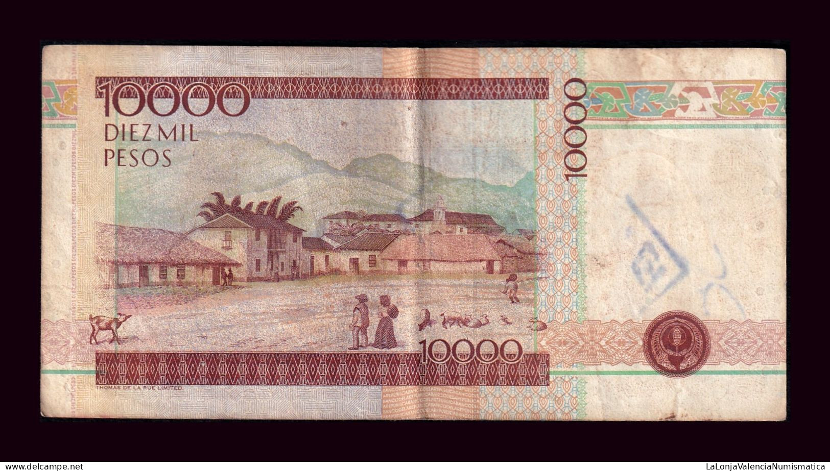 Colombia 10000 Pesos 1995 Pick 444a Bc/+ F/+ - Colombie