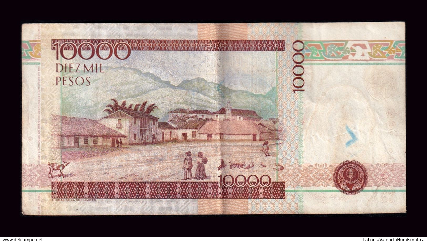 Colombia 10000 Pesos 1995 Pick 444a Bc/+ F/+ - Colombie