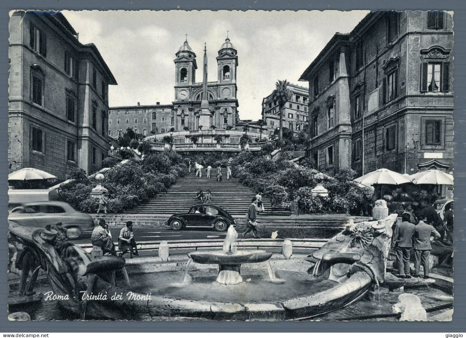 °°° Cartolina - Roma N. 113 Trinità Dei Monti Viaggiata °°° - Fontana Di Trevi